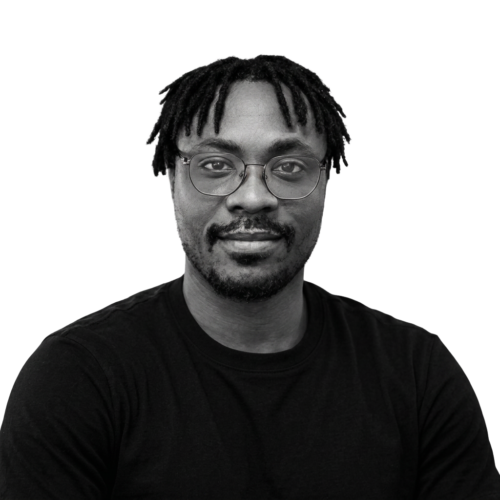 Fejiro Gospel, black-and-white portrait